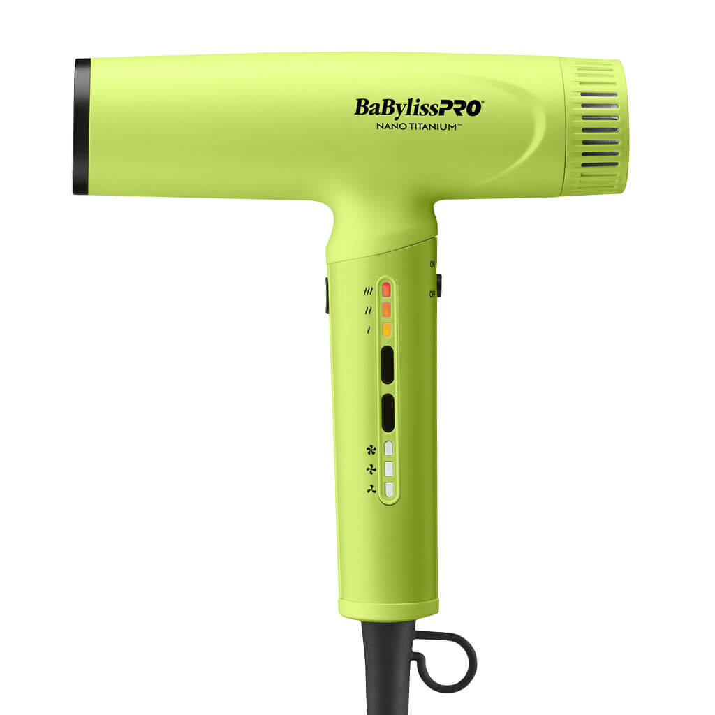 BaBylissPRO® Nano Titanium™ Neon Yellow Light Ionic High-Speed Dryer