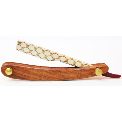 BarberGeeks Straight Razor With Wood Handle