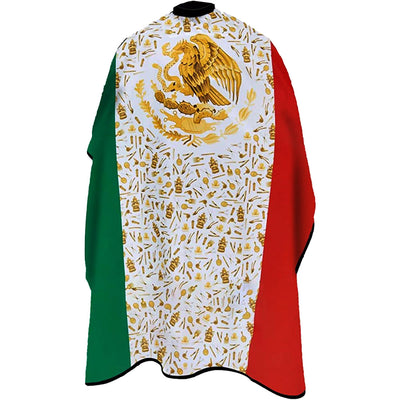 King Midas Mexico Flag Barber Cape