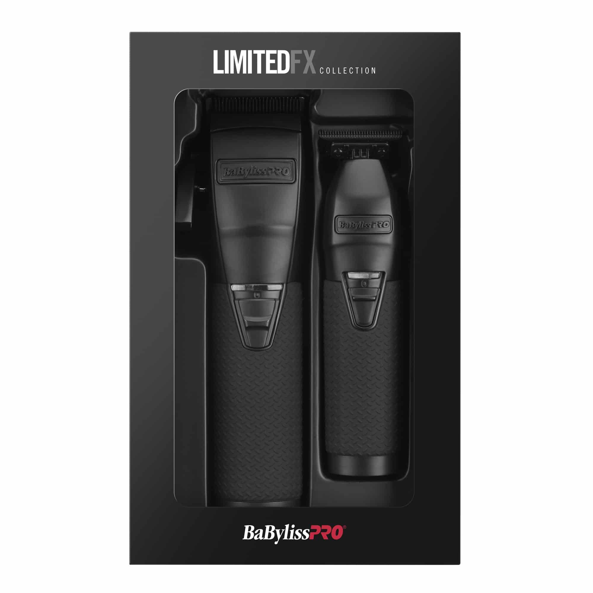 BabylissPro LimitedFX Clipper and Trimmer Combo Matte Black FXDUOCTMB SD Barber Supply